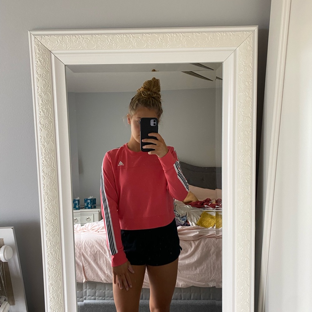 Pink Adidas Crewneck